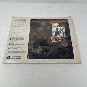 NIB WWII Remembered 1945 Victory At Last Mint Set USPS Stamp & Book Complete